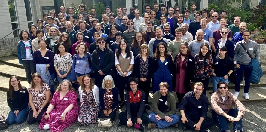 All Staff at Unit Away day smiling and looking at camera