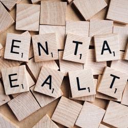 Image of scrable pieces spelling out words 'mental health'